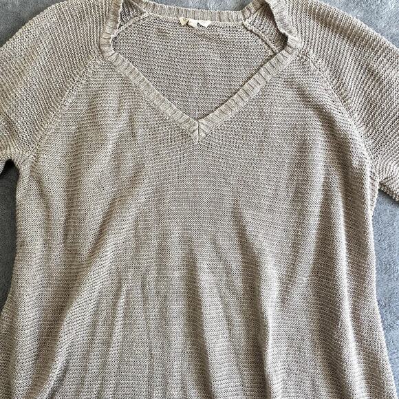 Eileen Fisher Knit Linen Sweater Top Women's XL Boho Cottagecore - Picture 2 of 10